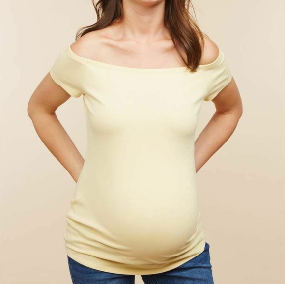 Motherhood Maternity Tops - NWT Motherhood Maternity Off-The-Shoulder Top